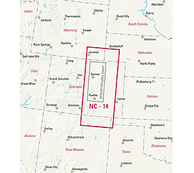 Jeppesen VFR+GPS Enroute Chart North Central 14