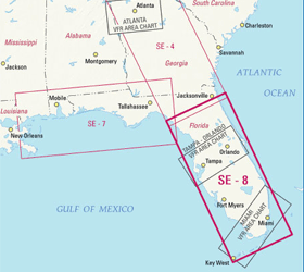 Jeppesen VFR+GPS Enroute Chart Southeast 8