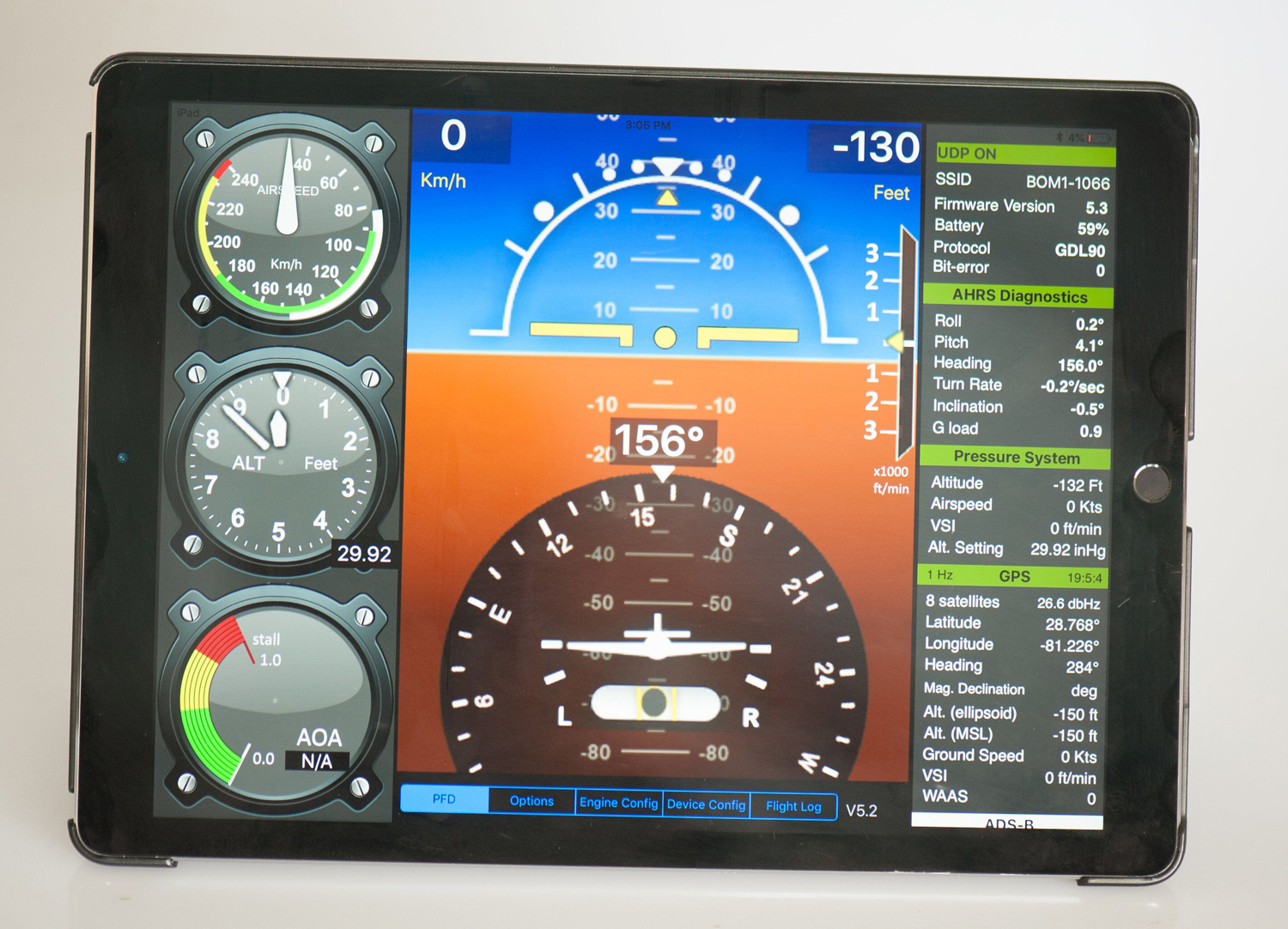 Levil Aviation Broadcasting Outer Module Wireless Instrument Panel