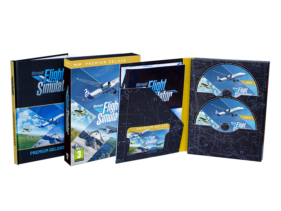 Microsoft Flight Simulator 2020 Premium Deluxe Edition - Boxed DVD Set ...