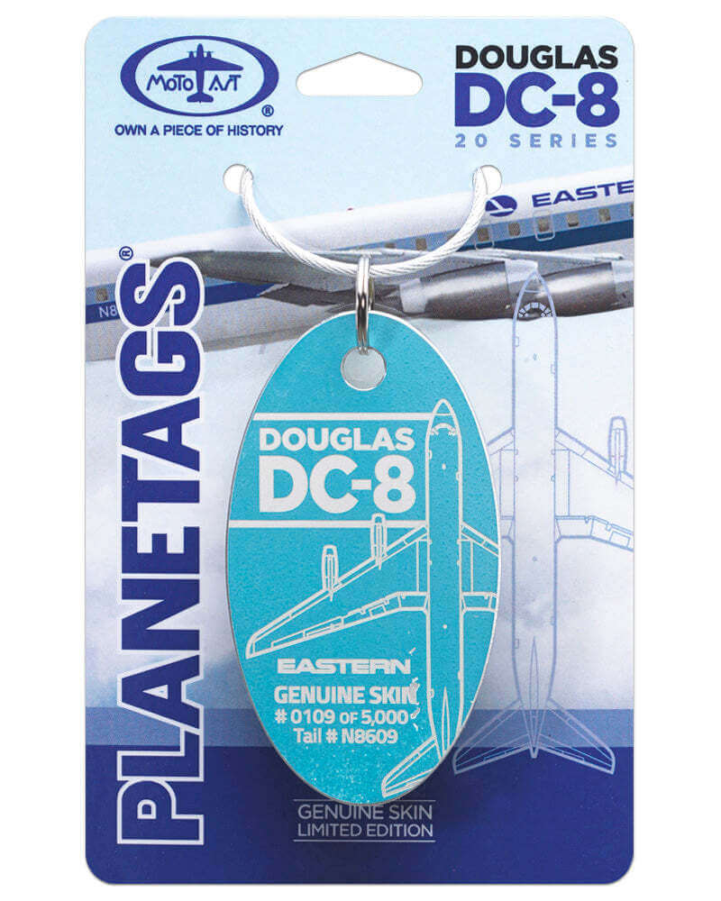 Genuine Eastern Airlines Douglas DC-8-2 PlaneTag Tail # N8609