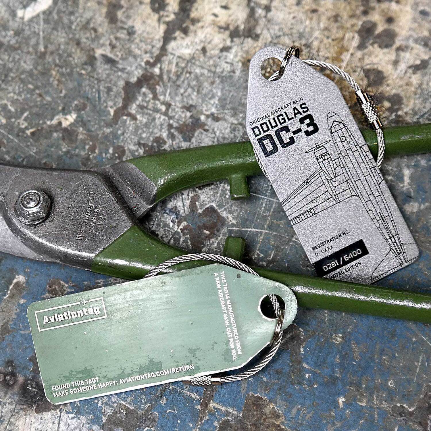 Douglas DC-3 Raisin Bomber Aviation Tag - D-CXXX - MyPilotStore.com