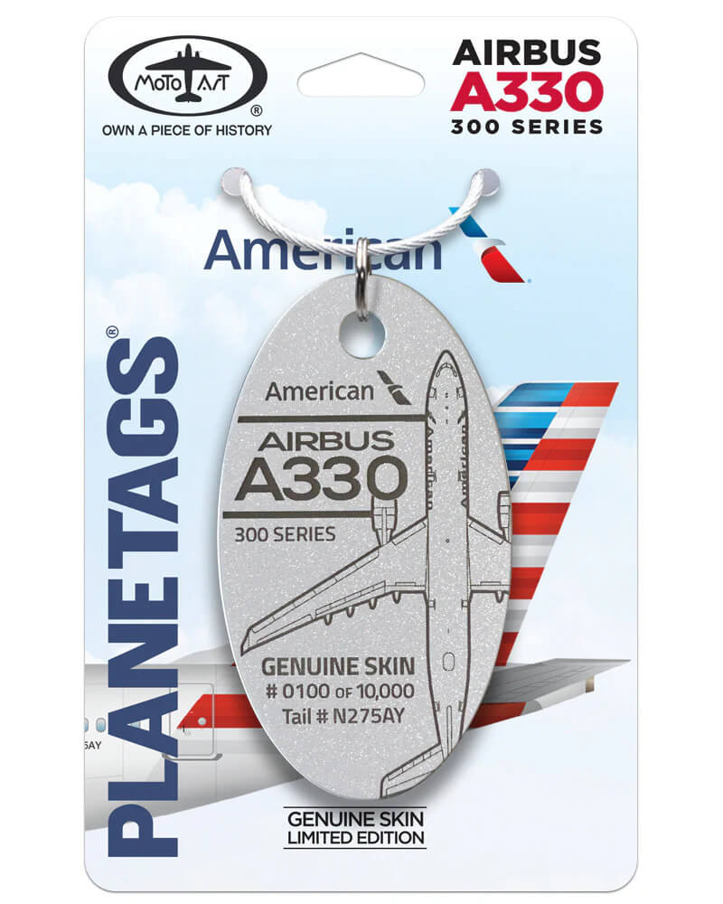 American Airlines Airbus A330 PlaneTag (Pearl) Tail # N275AY