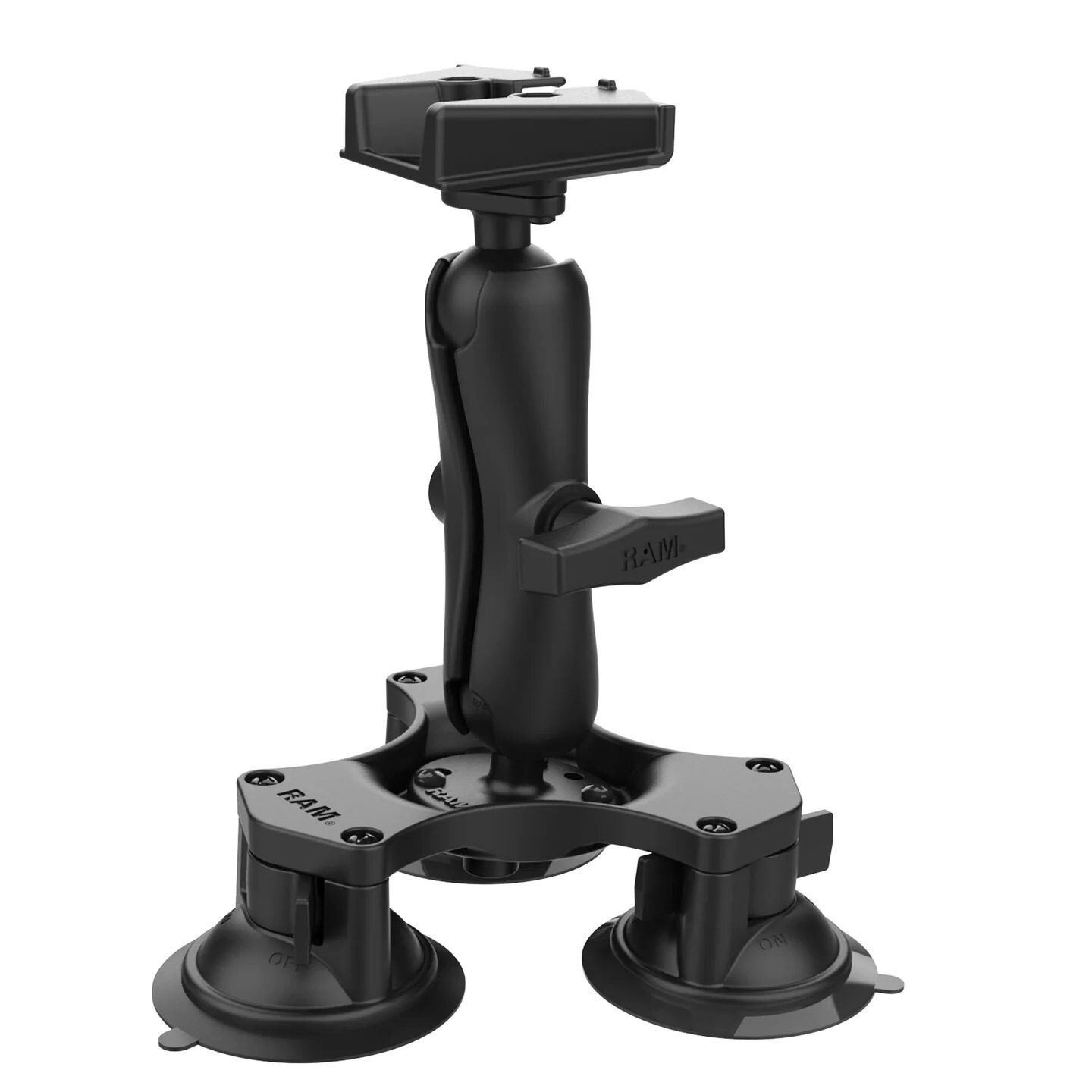 RAM Twist-Lock Triple Suction Heavy Duty Mount for Starlink Mini