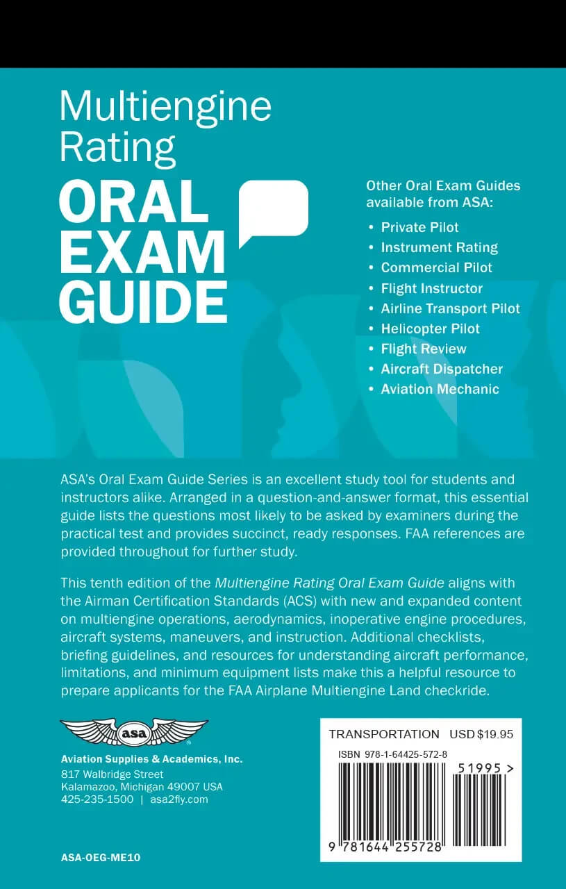 Oral Exam Guide - Multi-Engine - MyPilotStore.com