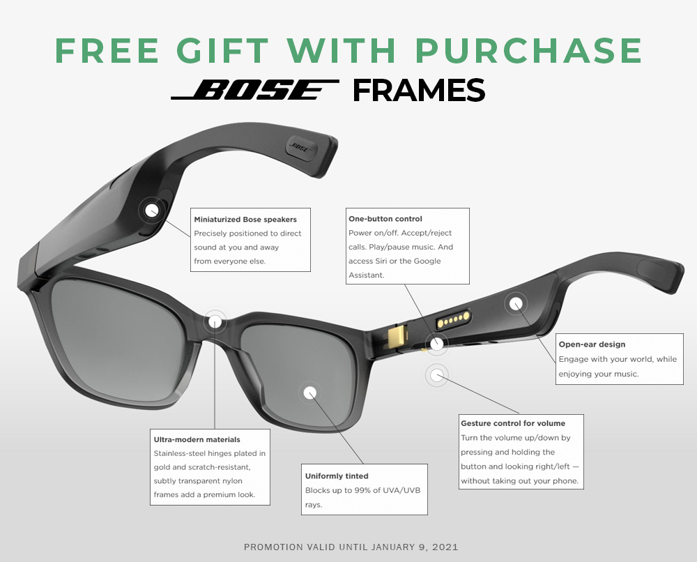 Bose A20 Aviation Headset with Bluetooth + Free Frames