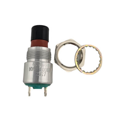 David Clark 26619P-13 SPST Momentary PTT Switch - Black Button