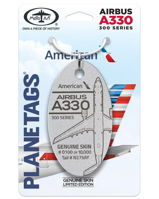 American Airlines Airbus A330 PlaneTag (Pearl) Tail # N275AY