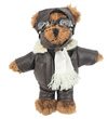 Stuffed Pilot Bear- 6 inch (Brown)