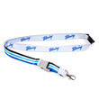 Boeing Heritage Script Blue Seat Belt Buckle Lanyard