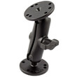RAM Universal Double Ball Mount with Two Round Plates - B Size Medium