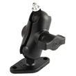 RAM Double Ball Mount with Diamond Plate and 1/4