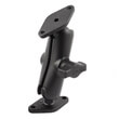 RAM Double Ball Diamond Plate Mount - B Size Medium