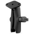 RAM Double Socket Arm with Diamond Plate - B Size Medium
