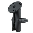 RAM Double Socket Arm with Round Plate - B Size Medium