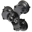 RAM Twist-Lock Triple Suction Cup Ball Base - C Size