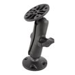 RAM Universal Composite Double Ball Mount with Two Round Plates