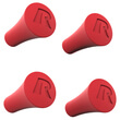 RAM X-Grip Red Rubber Cap 4-Pack