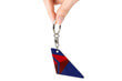 Delta Airlines Tail Fin Keychain