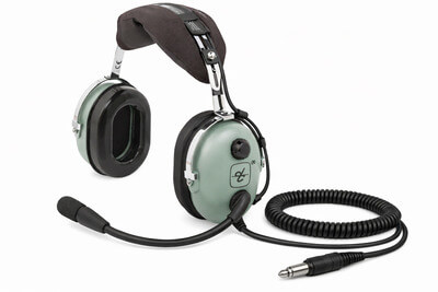David Clark ヘッドフォン 緑色 マイク付き　H10-13.4 David Clark H10-13.4 Headset
