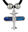 Airplane Paua Shell Necklace